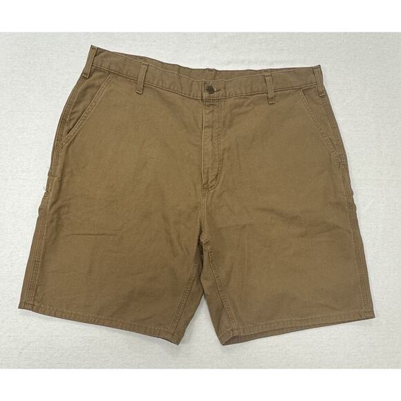 Carhartt Other - Carhartt B203 BUC (Buckskin) Brown Canvas Cargo Work Shorts Size 40 Mens